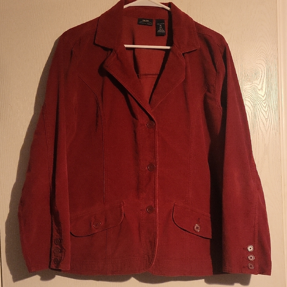 Women's Red Corduroy Jacket